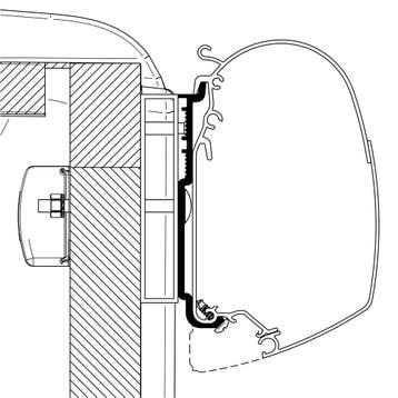 Thule Carado/Sunlight Adapter, Ophalen of Verzenden, Nieuw