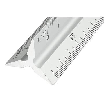 Hofftech Driekantige aluminium schaallat - 6 schaalverdel..., Ophalen of Verzenden, Nieuw