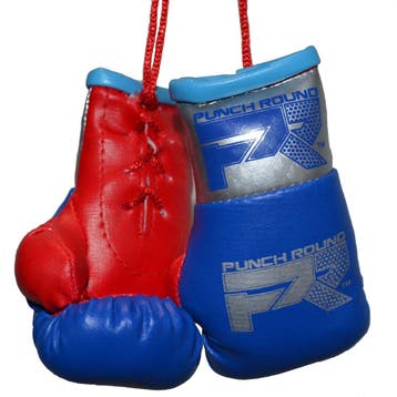 Punch Round Mini Carhanger Bokshandschoenen Blauw Zilver Roo, Ophalen of Verzenden, Nieuw