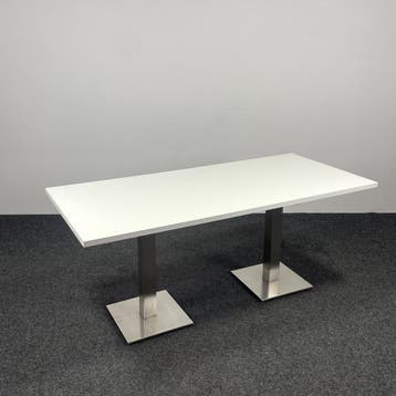 Kantinetafel / Vergadertafel - Chromen Poten, Ophalen of Verzenden, Gebruikt