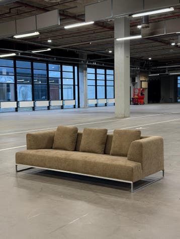 BB Italia Solo Bank | 3-zits | NIEUWSTAAT + Garantie, Stof, Driepersoons, 75 tot 100 cm, Ophalen of Verzenden