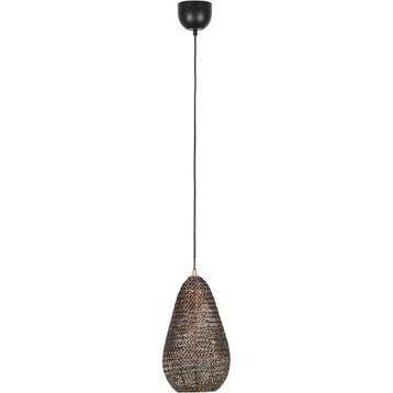 Elegant Metalen LED Hanglamp - Bronzen LED Lamp 23 cm Rond -, Ophalen of Verzenden, Nieuw