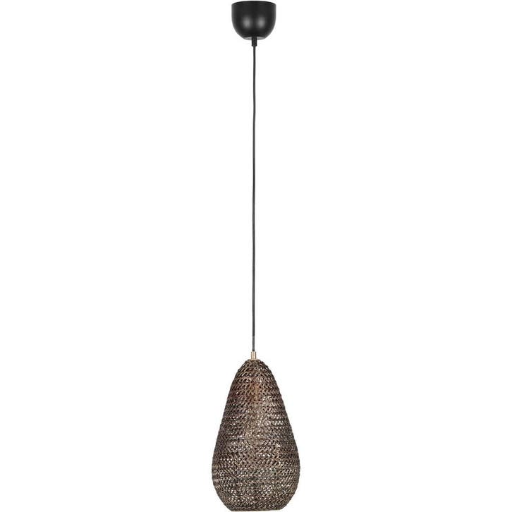 Elegant Metalen LED Hanglamp - Bronzen LED Lamp 23 cm Rond -, Huis en Inrichting, Lampen | Overige, Nieuw, Ophalen of Verzenden