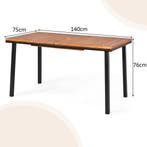 LIVSK Acaciahouten Terrastafel - Ruimte voor 6-8 personen -, Huis en Inrichting, Tafels | Sidetables, Verzenden, Nieuw