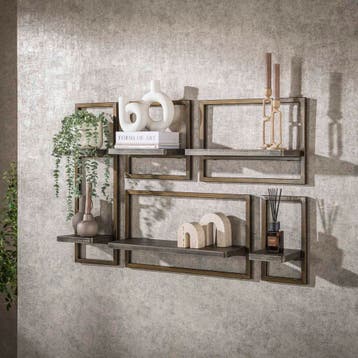 5-delig wandschap set Isa brons, Huis en Inrichting, Verzenden, Nieuw