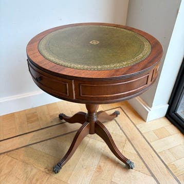 Bijzettafel - Drum Table - Mahonie