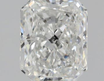 1 pcs Diamant (Natuurlijk) - 0.50 ct - Radiant - F - SI2 -, Nieuw