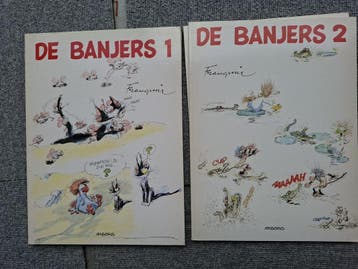De Banjers - tekenfilmfiguren stripboek door Franquin, Complete serie of reeks, Verzenden, Gelezen
