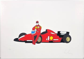 Marco Lodola (1955) - The Red of a Legend