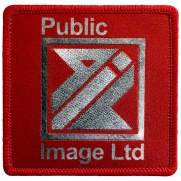 PIL  - Brushed Steel Logo & Text - patch, Ophalen of Verzenden, Nieuw, Kleding