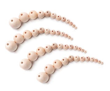 Grote set houten kralen (5.000 stuks, 8 mm diameter, esdoor, Ophalen of Verzenden, Nieuw