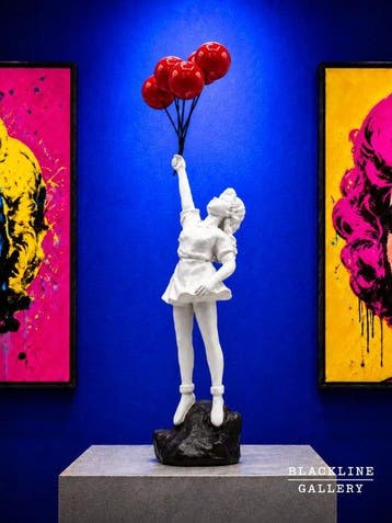 BlackLine Gallery - sculptuur, Cherry lift - 24cm - Banksy