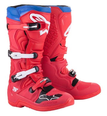 Alpinestars Tech 5 Crosslaarzen Rood / Donker Rood / Blauw m, Ophalen of Verzenden, Nieuw