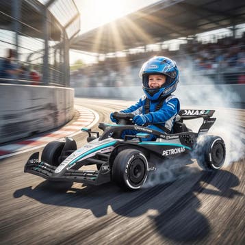 Mercedes-AMG PETRONAS F1 12 V Elektrische Go-Kart Voor Kinde, Verzenden, Nieuw
