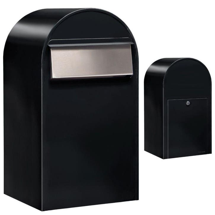 Brievenbus Bobi Grande B (back) - zwart, Tuin en Terras, Brievenbussen, Nieuw, Verzenden