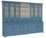 Buffetkast XL blauw Baarn 300cm, Huis en Inrichting, Ophalen of Verzenden, Nieuw
