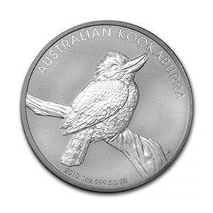 Kookaburra 1 oz 2010 (300.000 oplage), Verzenden, Losse munt, Zilver