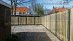 ACTIE €115,00 hout beton schutting met grenen tuinschermen, Nieuw, Hout, 1 tot 2 meter