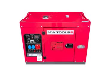 Diesel generator 6kW 1x230V + 7,5kW 3x400V MW Tools, Ophalen of Verzenden