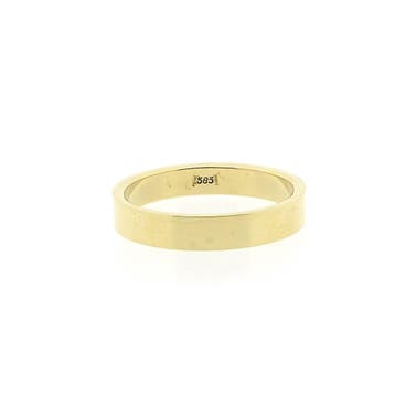 Gouden (trouw)ring voor heren, Sieraden, Tassen en Uiterlijk, Ringen, Gebruikt, 20 of groter, Heer, Ophalen of Verzenden