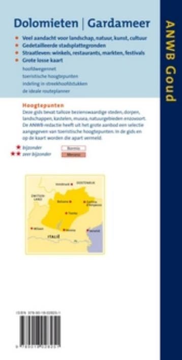 Dolomieten, Gardameer / ANWB goud - Maarten Mandos, Verzenden, Zo goed als nieuw, Maarten Mandos