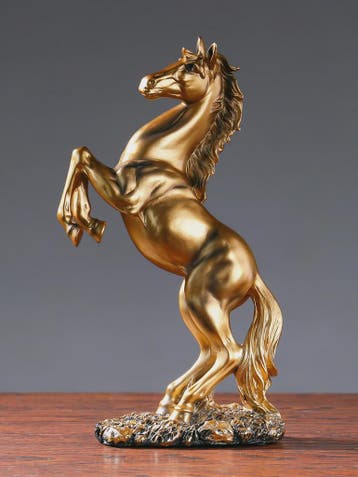 Luxe Winst Paard Statue - Stijlvolle Hars Decoratie voor Woo, Verzenden, Nieuw