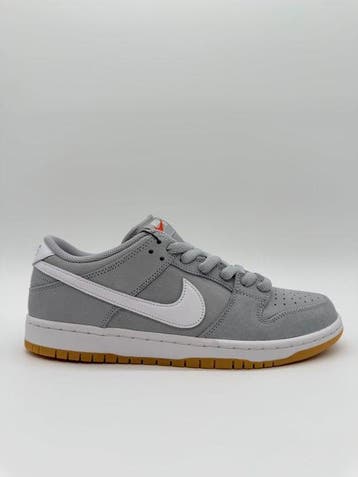Nike - Nike SB Dunk Low wolf grey orange label - Sneakers -, Nieuw
