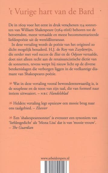 De sonnetten 9789029510196 William Shakespeare, Verzenden, Gelezen, William Shakespeare