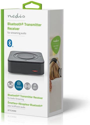 Nedis Bluetooth Zender / Ontvanger - Input: 1x AUX / 1x SPDI, Verzenden, Zo goed als nieuw