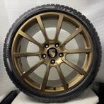 Porsche 991 2/4 Originele 20 Classic II Goud + winterbanden, Ophalen, Gebruikt, 295 mm, Banden en Velgen