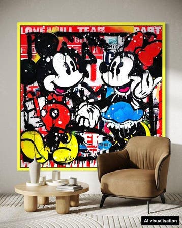 Mikko - Mickey And Minnie Mouse Happy Days - XL [Unq 1/1]