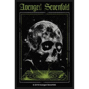 Avenged Sevenfold Vortex Skull patch officiële merchandise, Ophalen of Verzenden, Nieuw, Kleding