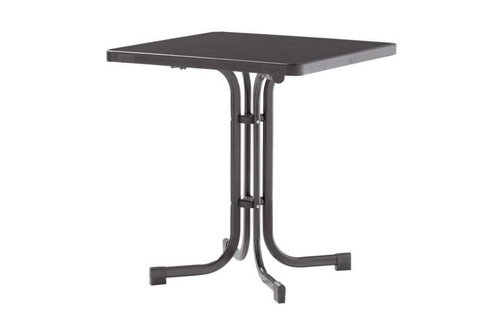 Sieger Boulevard klaptafel 70x70 cm antraciet, Tuin en Terras, Tuintafels, Nieuw, Overige materialen, Rond, Verzenden
