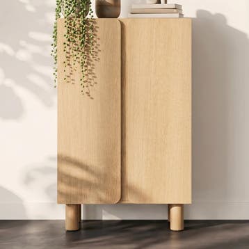 *WOONWINKEL* Eiken Wandkast Modern, Huis en Inrichting, Kasten | Wandmeubels, Verzenden, Nieuw