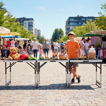 Aluminium behangtafel multifunctionele klaptafel 300x60cm, Verzenden