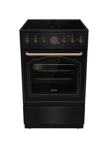 €749 Gorenje GECS5B70CLB Vrijstaand fornuis Electrisch K, Ophalen of Verzenden, Nieuw, Energieklasse A of zuiniger