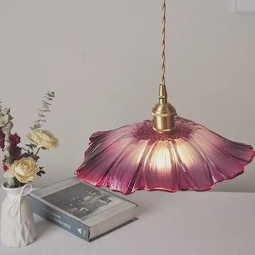 Moderne Glas Glasmozaïek Bloem Hanglamp - Sfeervolle Verlich, Verzenden, Nieuw