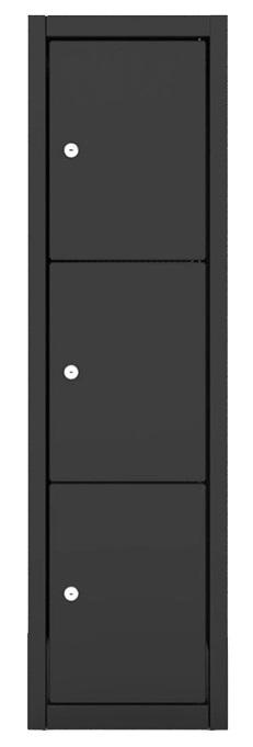 Nieuw Lockerkast Dark 3-deurs - 1 Kolom HHV, Ophalen of Verzenden, Nieuw