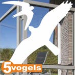 Vogels raamstickers set 5 stuks Wit (395), Tuin en Terras, Overige Tuin en Terras, Verzenden, Nieuw