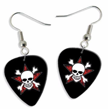 Plectrum ketting sleutelhanger van een doodshoofd met botten, Ophalen of Verzenden, Nieuw