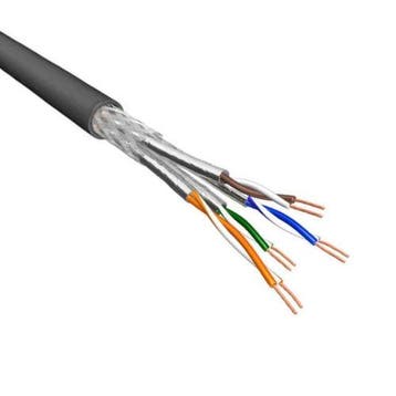 Cat.6A S/FTP Kabel Soepel AWG26 LSZH Zwart 500m 100% koper, Ophalen of Verzenden, Nieuw