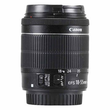 Canon EF-S 18-55mm f/3.5-5.6 IS STM met garantie, Audio, Tv en Foto, Ophalen of Verzenden, Gebruikt