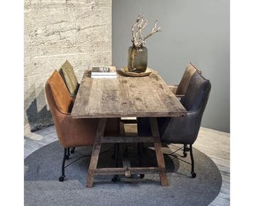 Eettafel Market oud teak 180x90 cm, Ophalen of Verzenden, Nieuw