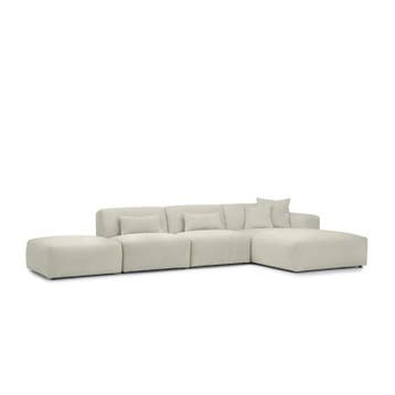 Loungebank Veenendaal - loungebanken - Creme, Huis en Inrichting, Nieuw, 150 cm of meer, Stof, 300 cm of meer