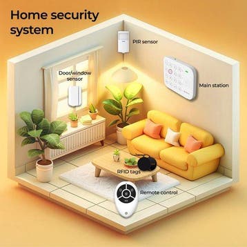 2dekans | Denver Draadloos Alarmsysteem - Smart Home - Tuya, Ophalen of Verzenden, Zo goed als nieuw