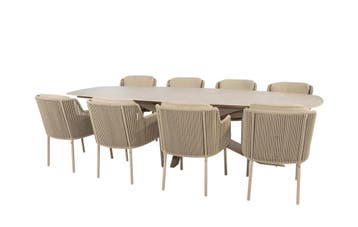 4 Seasons Outdoor Bernini tuinset latte met Prado tafel met, Ophalen of Verzenden, Nieuw