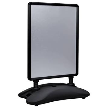 vidaXL Posterstandaard A1 wateranker aluminiumlegering zwart, Verzenden, Nieuw