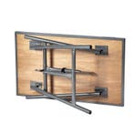 Inklapbare werkbank 120 cm met houten werkblad - grijs, Doe-het-zelf en Verbouw, Werkbanken, Ophalen of Verzenden, Nieuw
