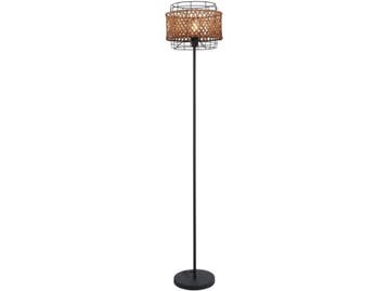 GINA Vloerlamp - Metaal 151.0cm - E27 1-Lichts - Matt zwart, Huis en Inrichting, Lampen | Vloerlampen, Verzenden, Nieuw