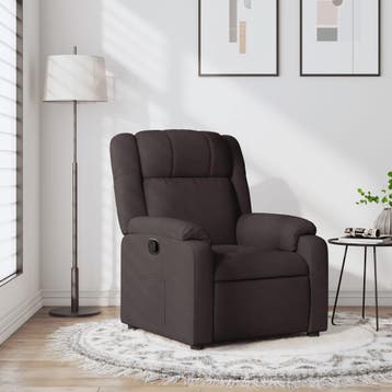 Fauteuil donkerbruin - Luxe stof | 35% Korting, 75 tot 100 cm, Ophalen of Verzenden, Zo goed als nieuw, 75 tot 100 cm